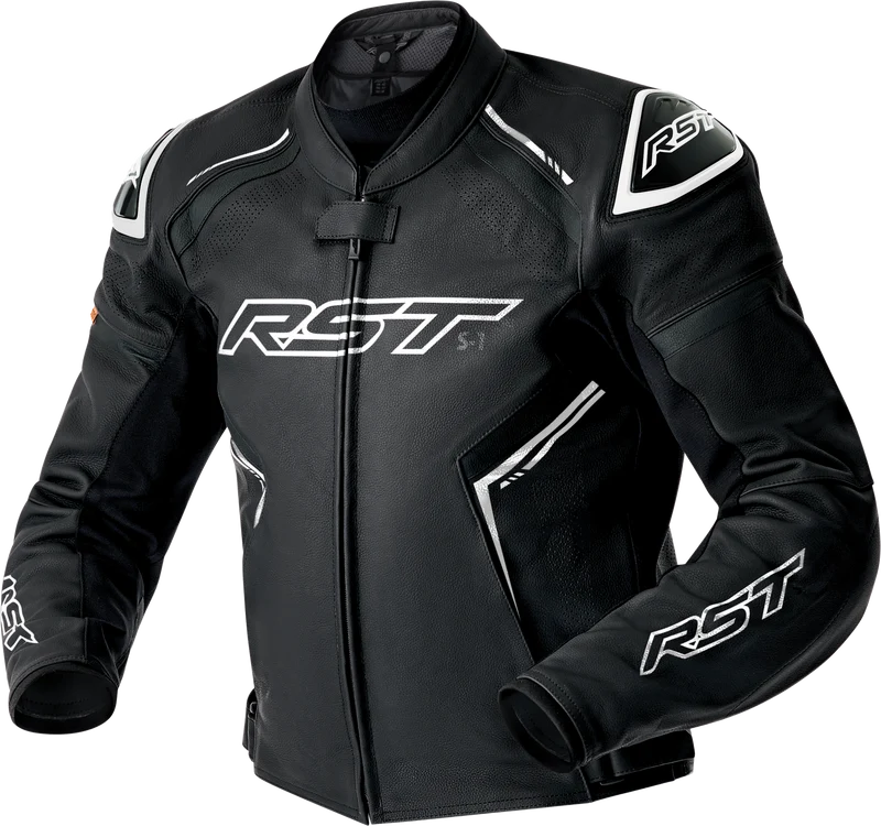 RST S1 D3o Leather Jacket Blk/Whi Lg 556-3605144