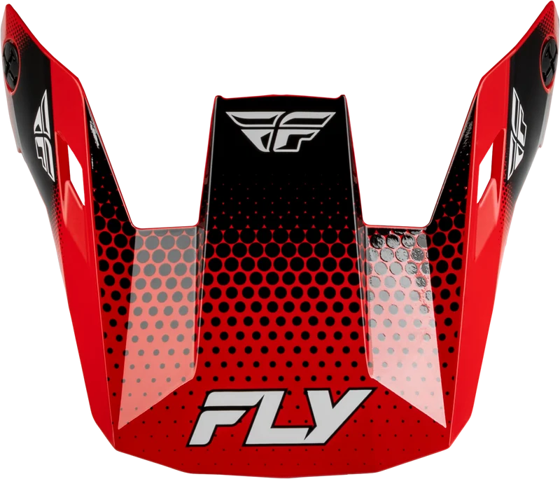 Fly Racing Rayce Sonar Helmet Visor Red/Black/White Xs-Lg 73-3651VM