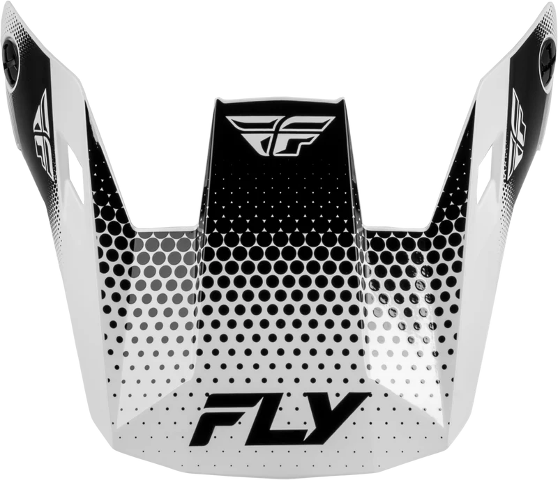 Fly Racing Rayce Sonar Helmet Visor White/Black Ys-Yl 73-3650VY