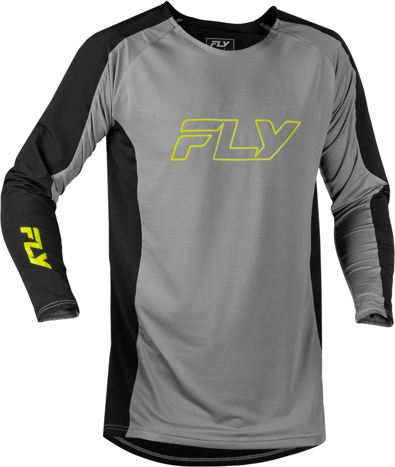 Fly Racing Patrol Elite Jersey Grey/Black/Hi-Vis Lg 380-761L