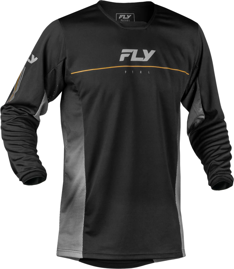 Fly Racing Patrol Jersey Black/Grey Xl 380-650X