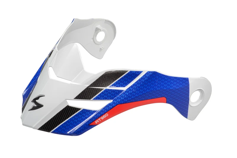 Exo-At960 Peak Visor Hicks White/Blue