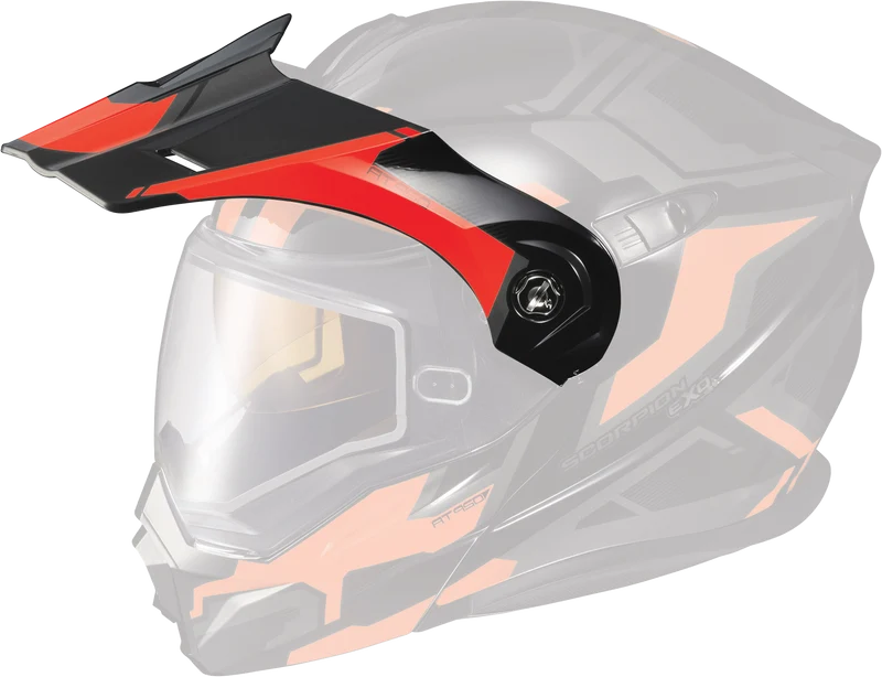 Exo-At950 Helmet Peak Visor Ellwood Red