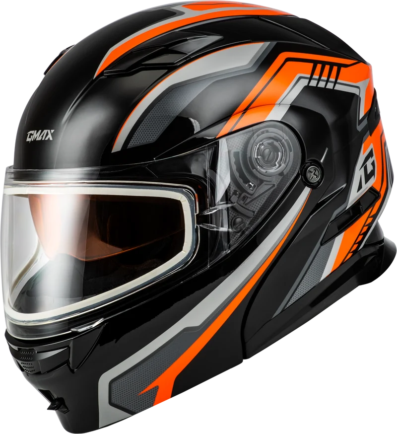 Md-01s Transistor Snow Helmet Orange/Black Md