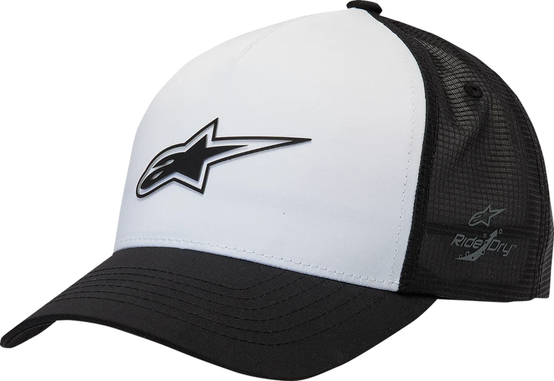 IN STOCK ALPINESTARS Advantage Tech Trucker Hat - White/Black - One Size 1212811602010OS