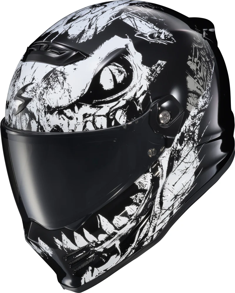 Covert Fx Full Face Helmet Caiman Gloss Black Lg