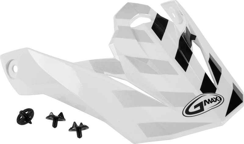 Visor W/Screws Fame Mx-86 White/Silver/Grey