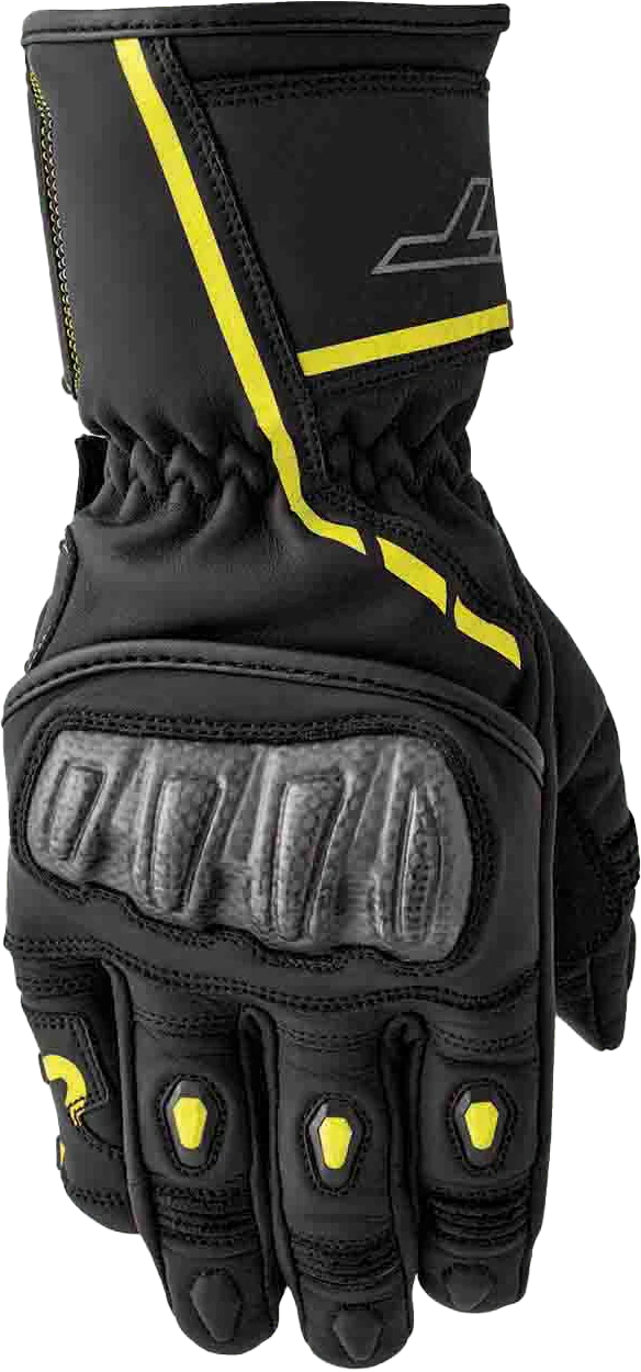 RST S1 Glove Blk/Flo-Yel Leather Lg 556-3650310