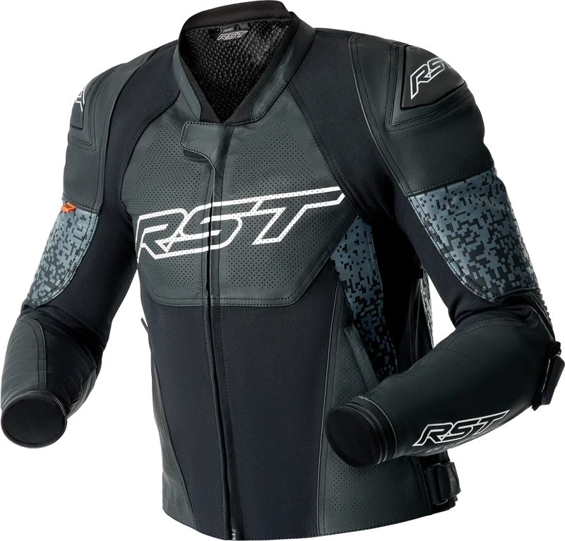 IN STOCK OPEN BOX RST Ps Supersport-K D3o Jacket Grey/Black Leather Large 103648GRY-44