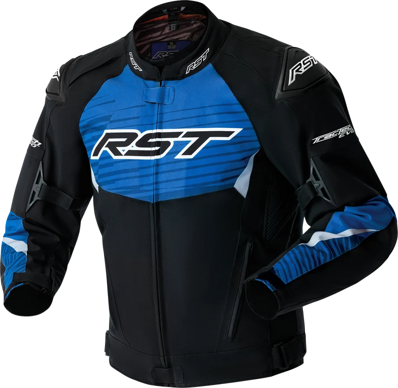 RST Tractech Evo D3o Jacket Black/Blue Textile 2x 556-3640348