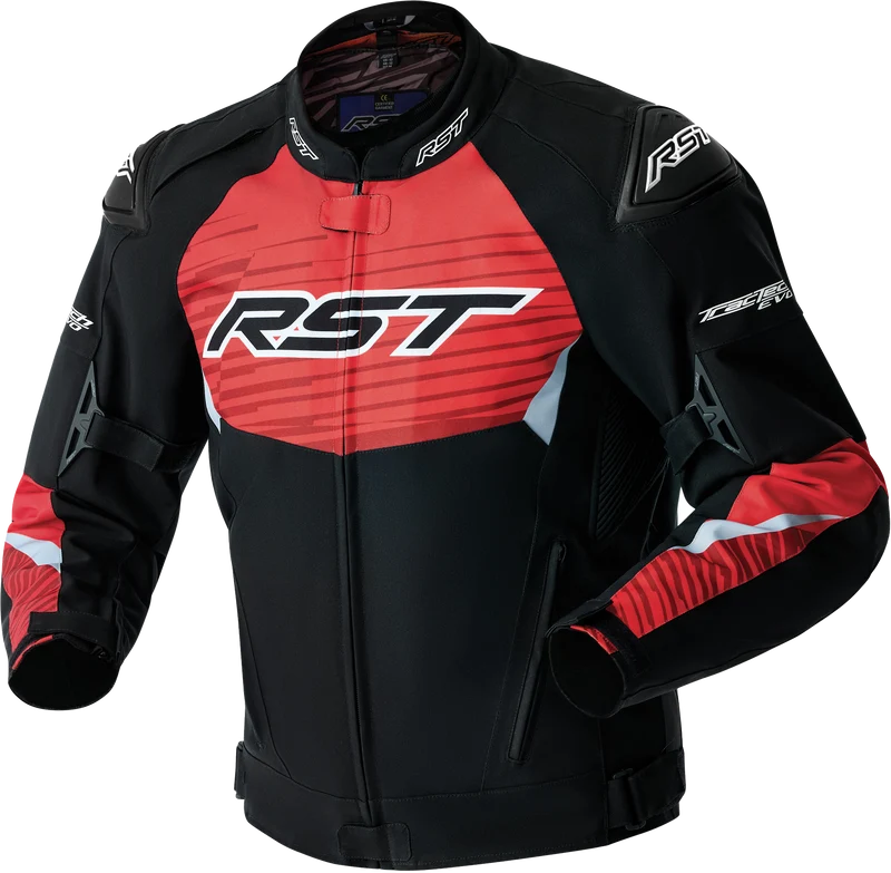 RST Tractech Evo D3o Jacket Black/Flo Red Textile Xl 556-3640246
