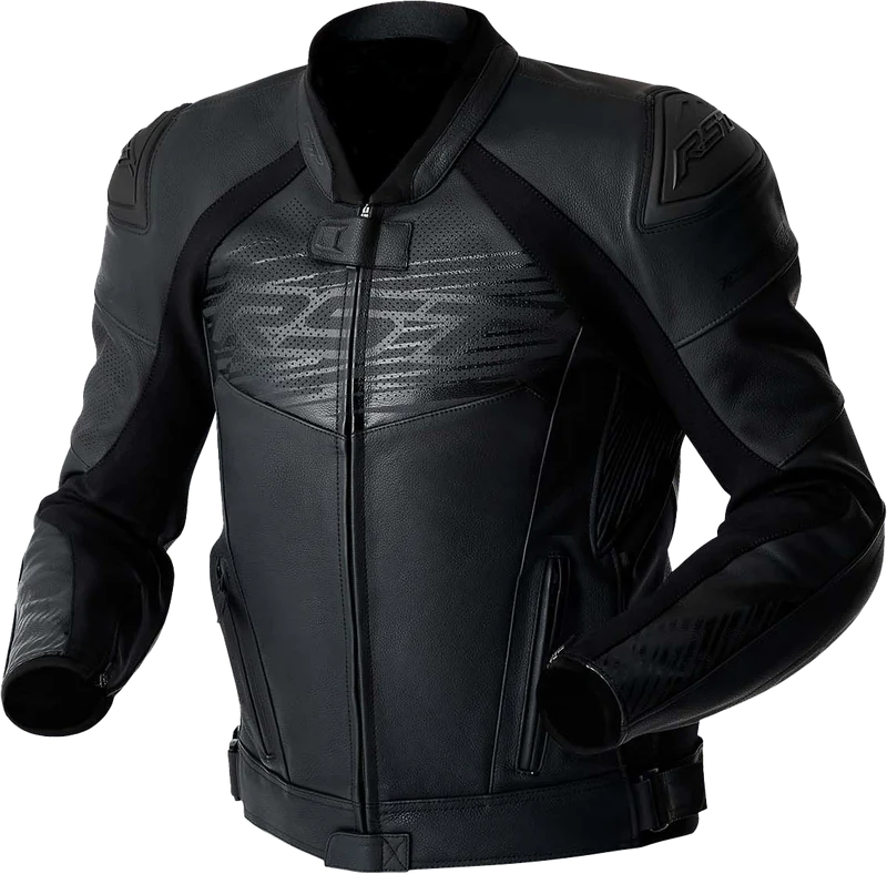 RST Tractech Evo D3o Jacket Black Leather 5x 556-3635054