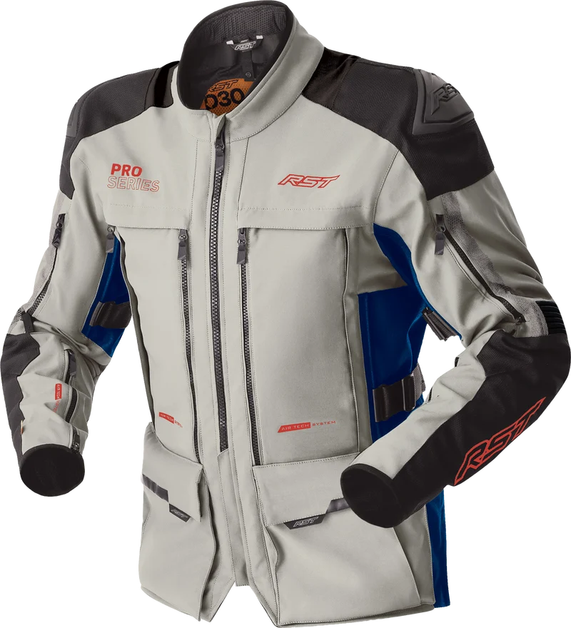 RST Womens Ps Adventure D3o Jacket Sil/Blu Textile Xl 556-3628116