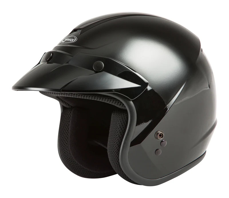 Youth Of-2y Open-Face Helmet Black Ym