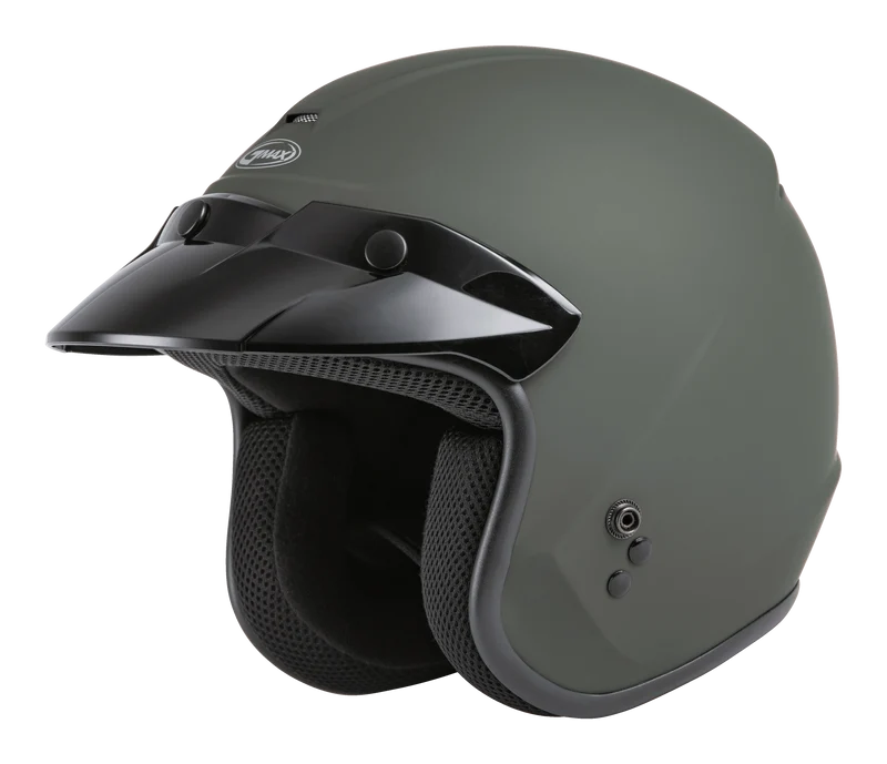Of-2 Open-Face Helmet Matte Green Md