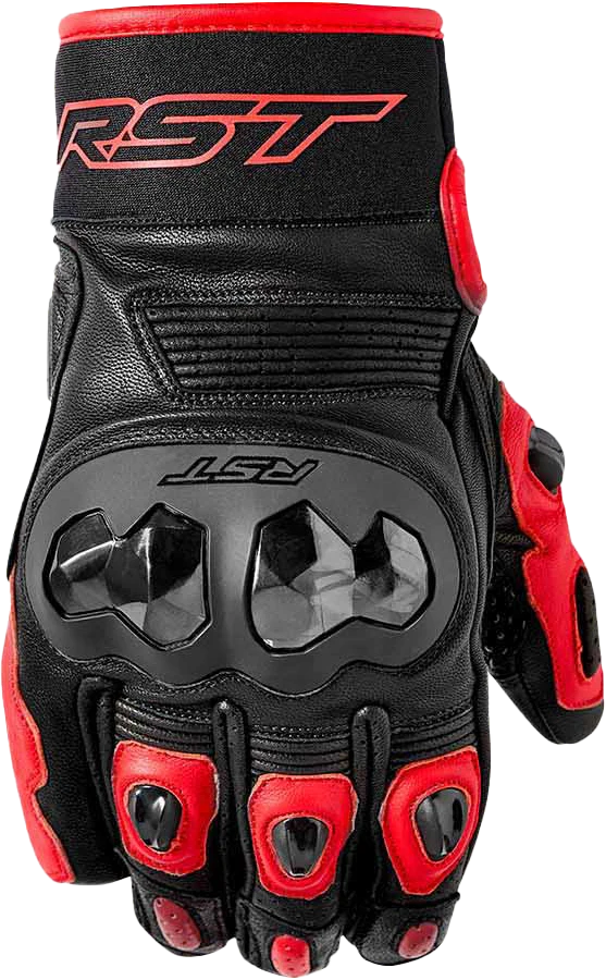 RST Freestyle 3 D3o Glove Black/Red Leather Lg 556-3668210