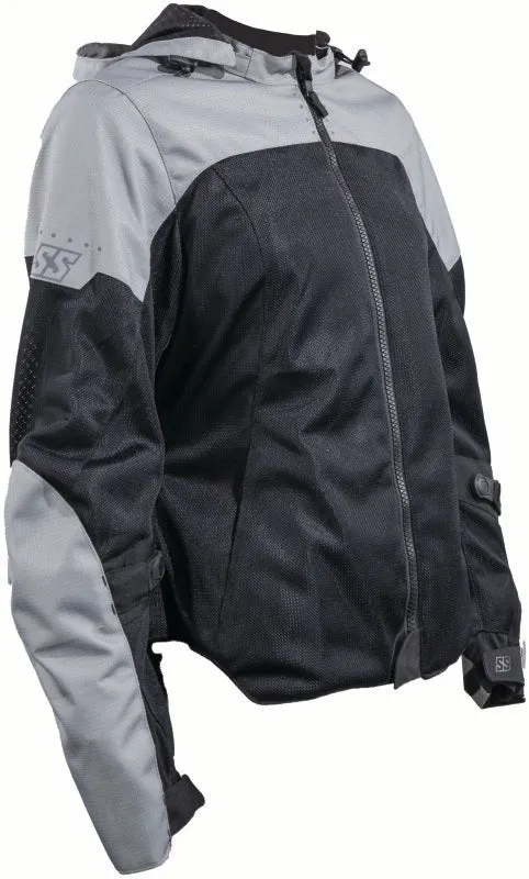 Speed and Strength Starstruck Mesh Jacket Grey/Black Womens - Medium