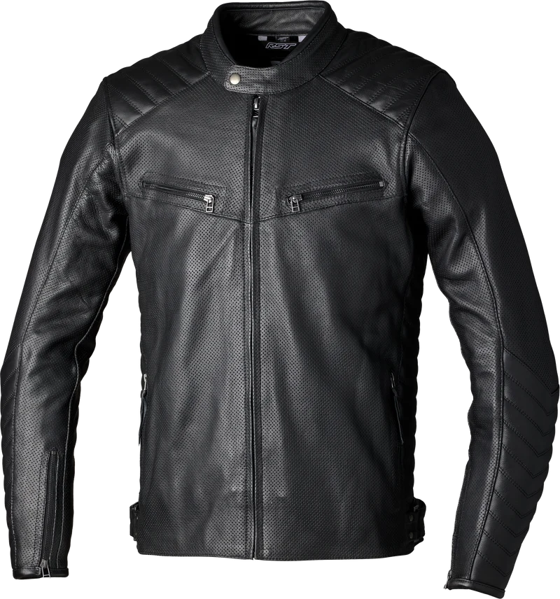 RST Roadster Air Ce Jacket Black Leather Md 556-3537042