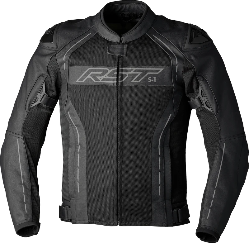 RST S1 Mesh Ce Jacket Black/Black Leather Md 556-3465042