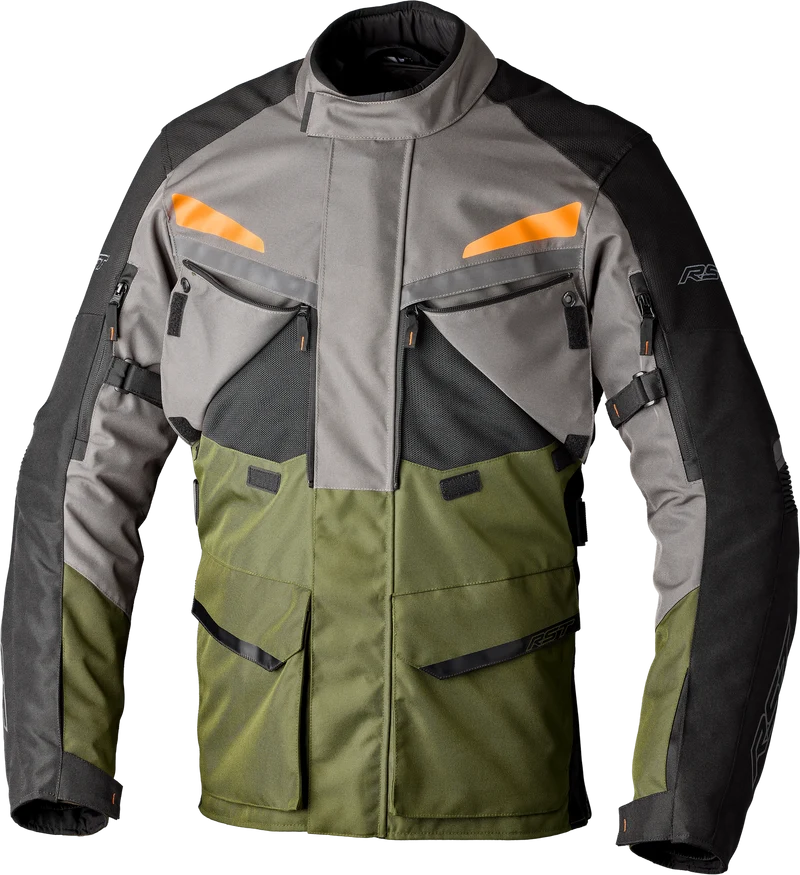 RST Maverick Evo Ce Jacket Khaki/Grey/Orange Textile 2xl 556-3198448