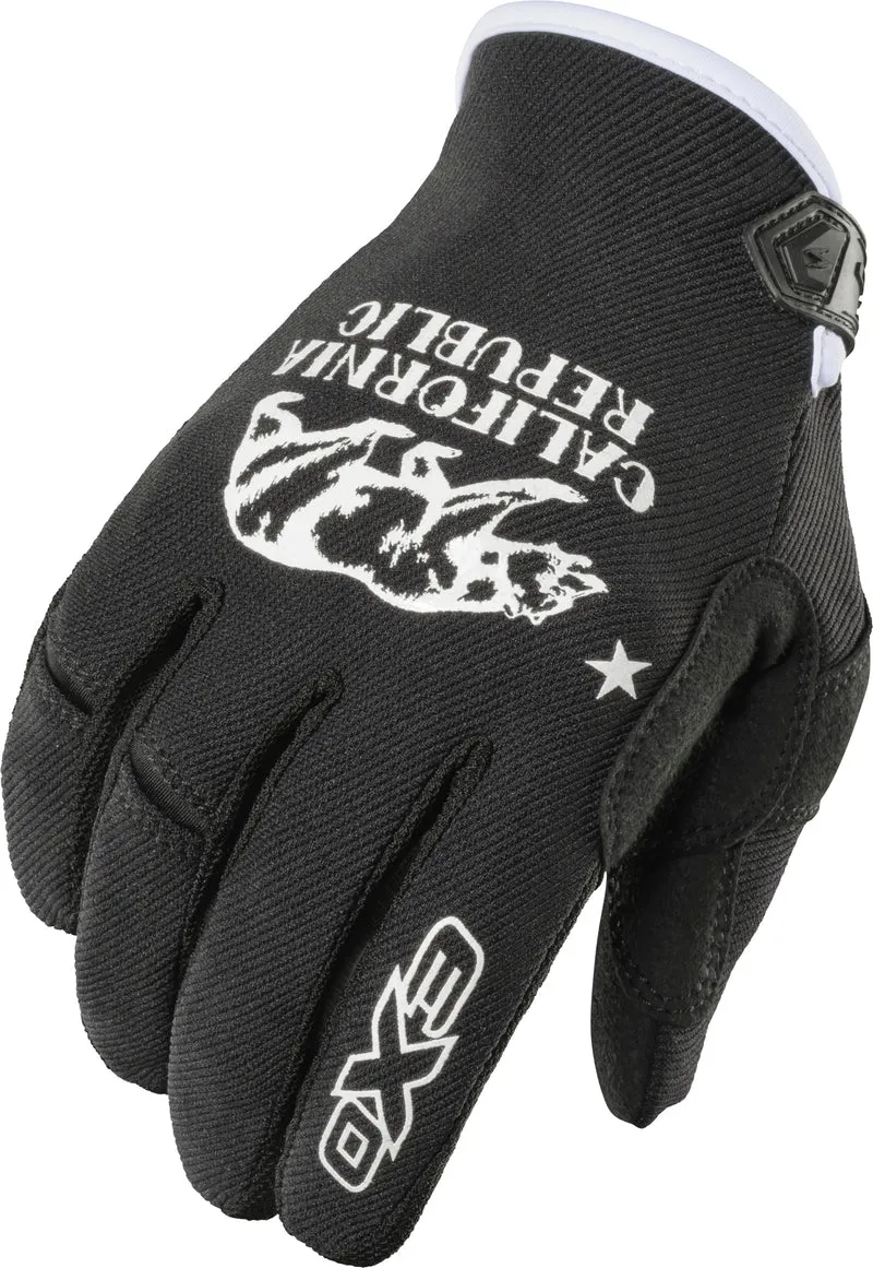 Moto-Flex Gloves Golden State Black/White Lg