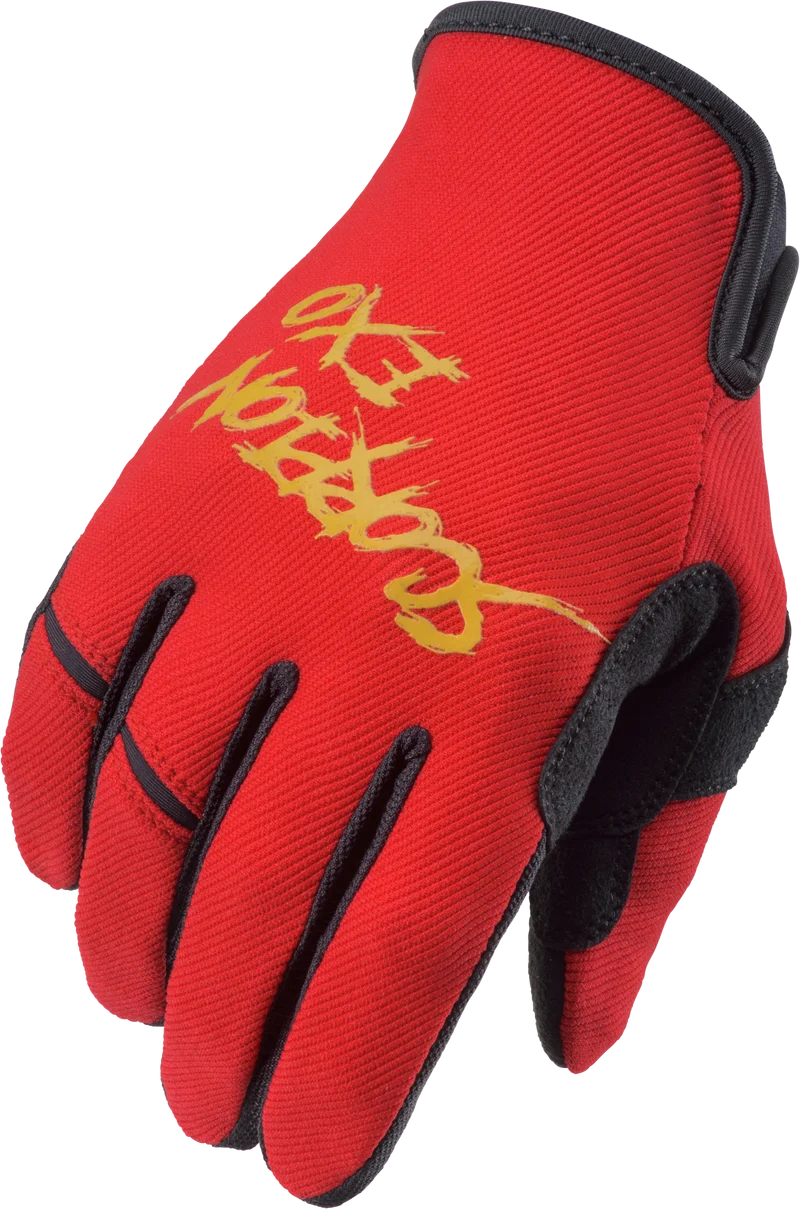 Air-Stretch Gloves Grind Red/Gold Sm