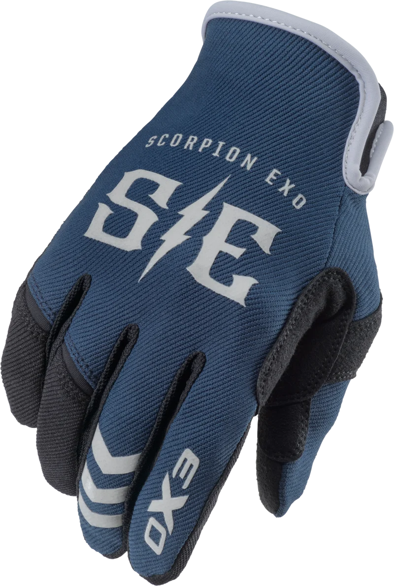 Air-Stretch Gloves Charge Blue/Grey Lg