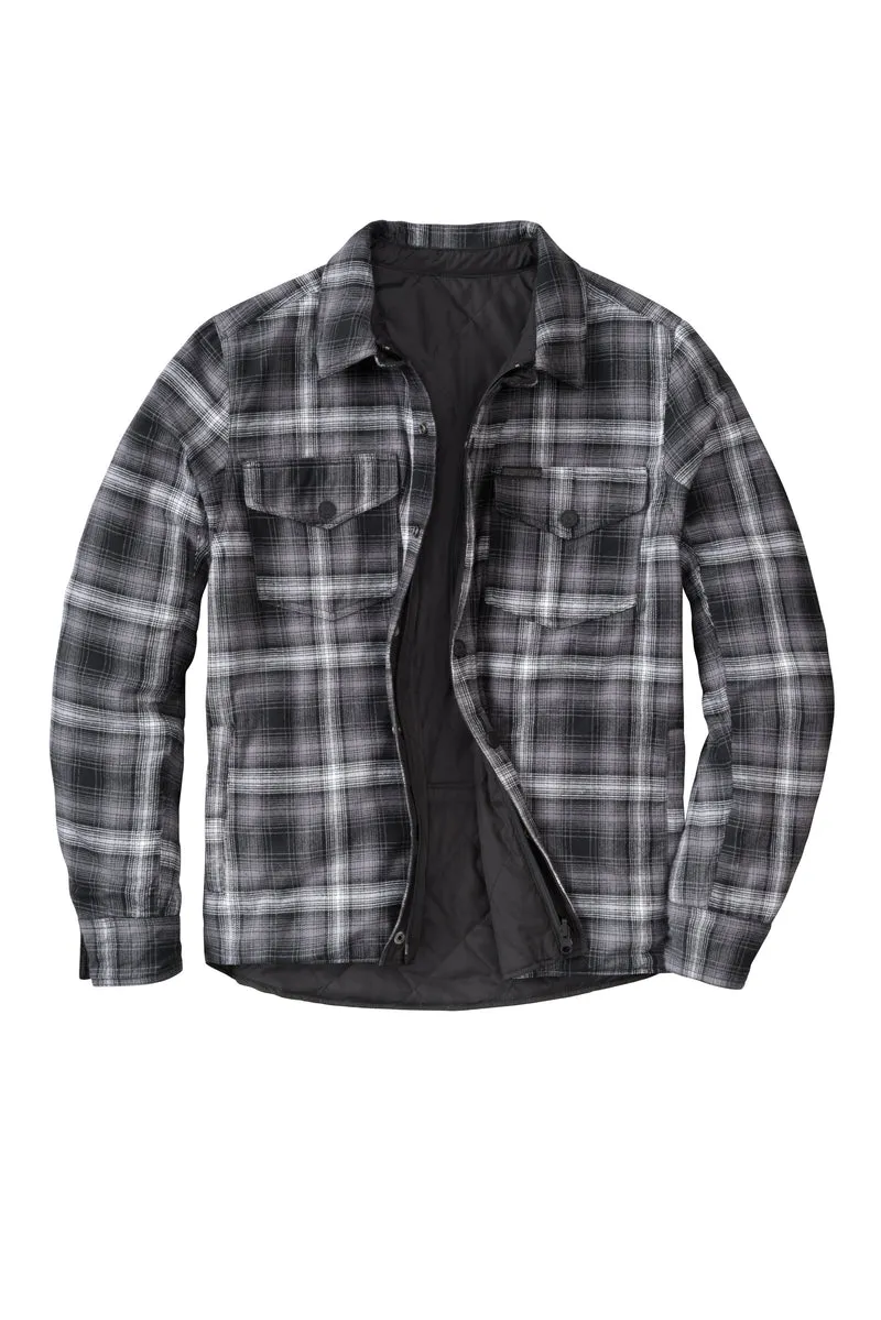 Morpheus Reversable Jacket Black/Plaid Grey Lg