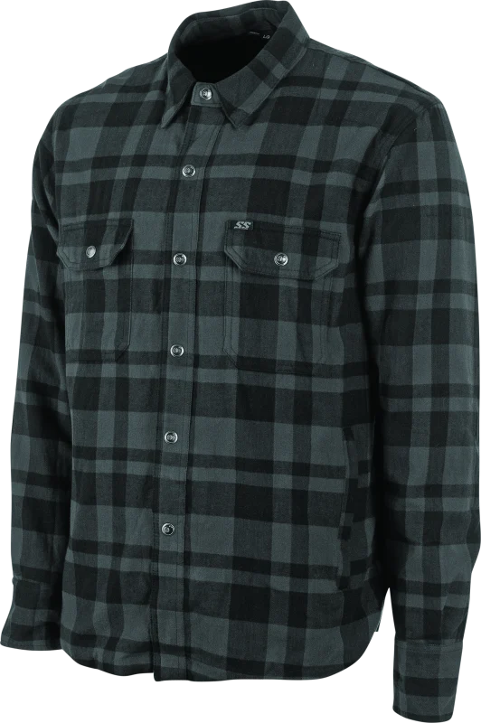 Speed and Strength Black 9 2.0 Moto Shirt Grey - Medium