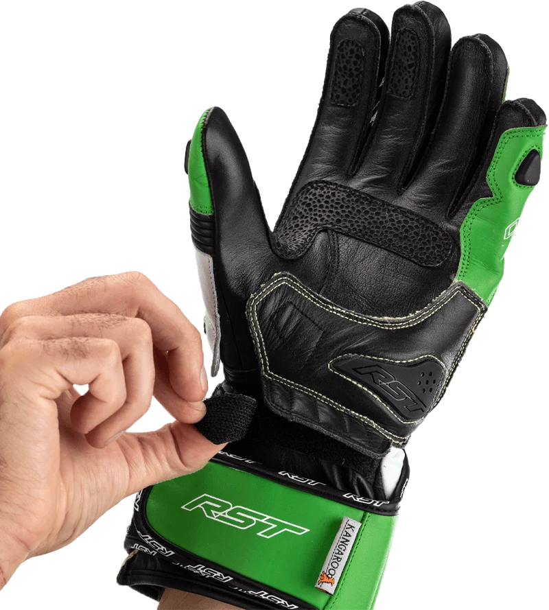 RST Tractech Evo 4 Ce Glove Neon Green/Black Sz Md 556-2666309