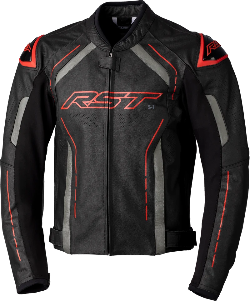 RST S1 Ce Jacket Black/Grey/Red Leather 2xl 556-2977248