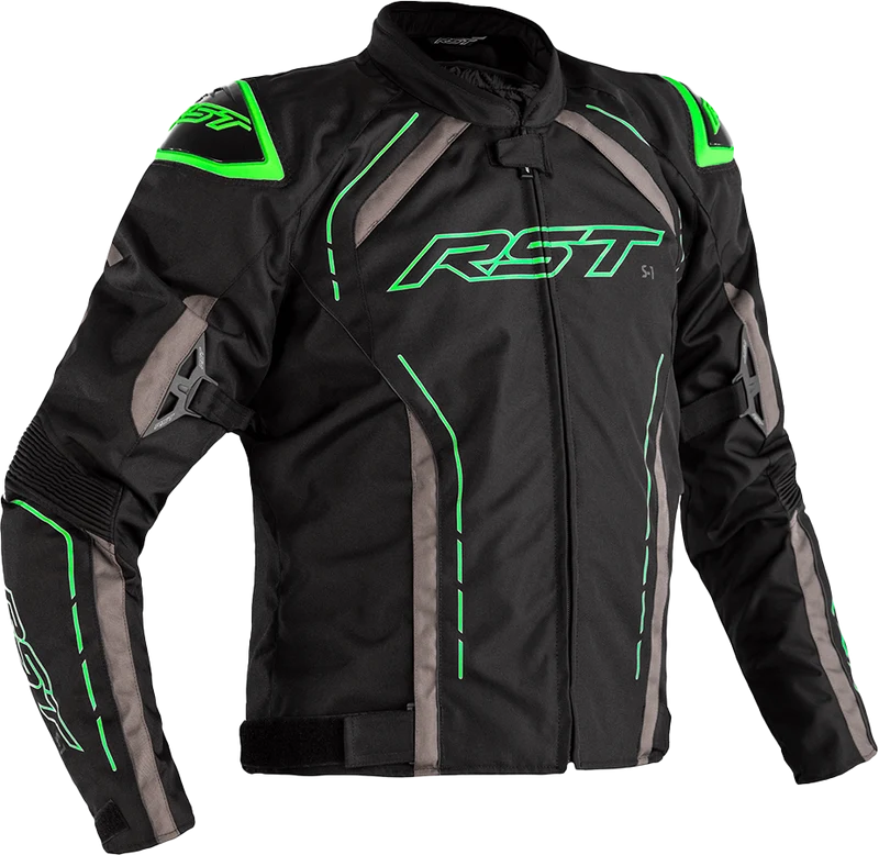 RST S1 Ce Jacket Blk/Gry/Neon Grn Textile 2xl 556-2559148